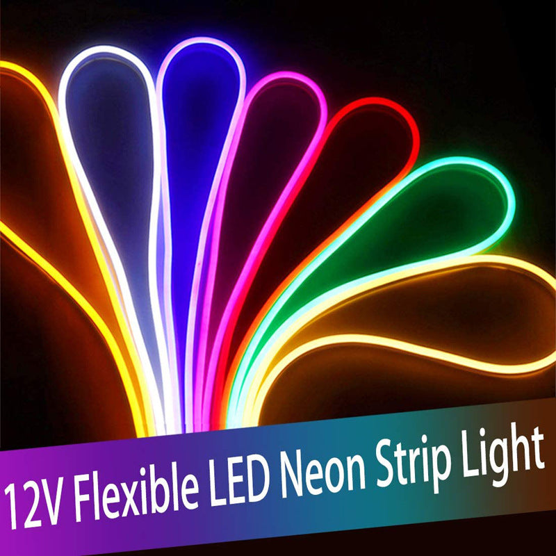 Tira De Luz Led Flex 5m 12v Neon Tiras Luces Colores Rgb Par